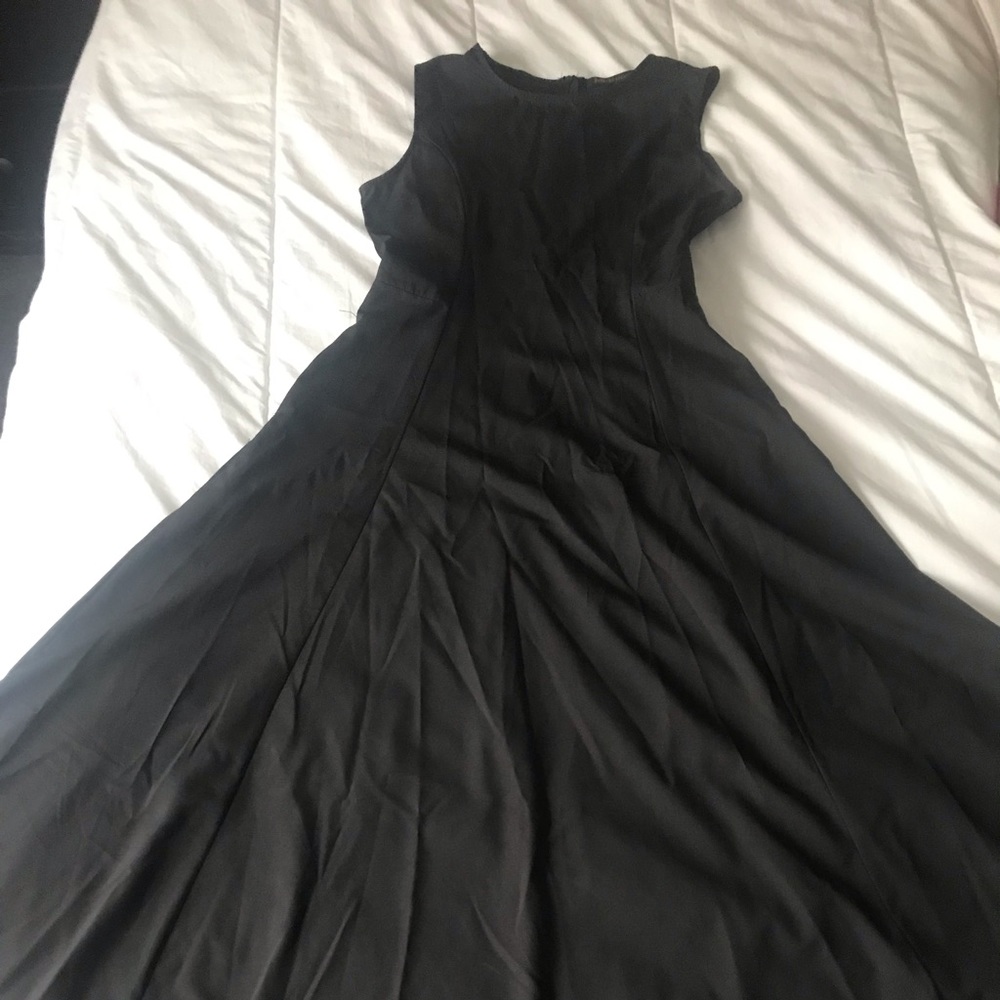 ☀️ Black midi dress - Picture 2 of 6